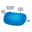 Assento Almofada Gel Silicone Ortopédico