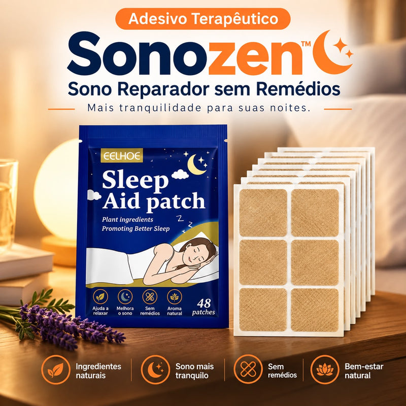 Adesivo Terapêutico Sonozen™️ - Sono Reparador sem Remédios