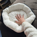 Caminha Pet Redonda Cachorro Gato Cama Confortável Sherpa Inverno Pelo de Carneiro Frio Pets Quente