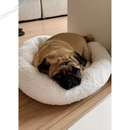 Caminha Pet Redonda Cachorro Gato Cama Confortável Sherpa Inverno Pelo de Carneiro Frio Pets Quente