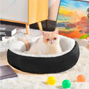 Caminha Pet Redonda Cachorro Gato Cama Confortável Sherpa Inverno Pelo de Carneiro Frio Pets Quente