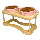 Comedouro Duplo Elevado para Cães e Gatos 320 ml