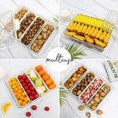 Pote Organizador de Geladeira com 4 Divisória